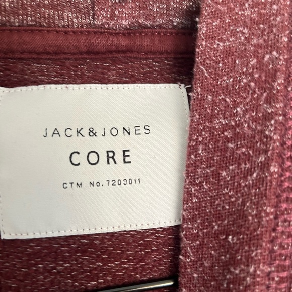 Jack&Jones Men's Burgundy  Hoodie size large - Picture 4 of 6